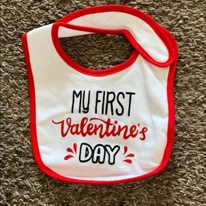 Valentines bib nwot never worn